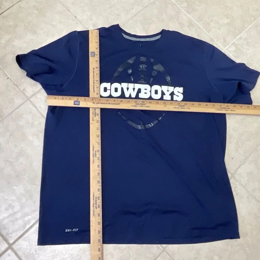 Nike Dallas Cowboys Dri-Fit Team Apparel Shirt Men’s 2XL Navy Blue NFL Football